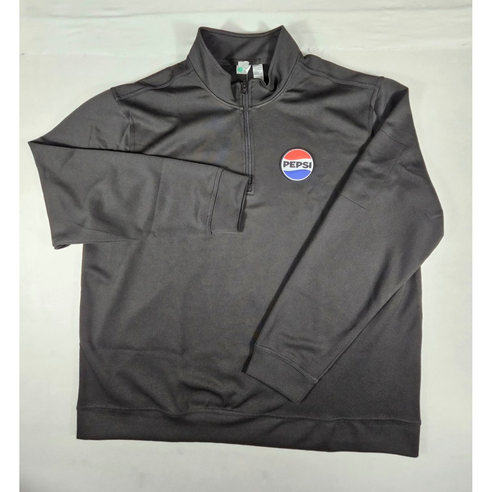 Clique Pepsi Mens Black Quarter Zip Pullover  XXL MQK00110 NWT
